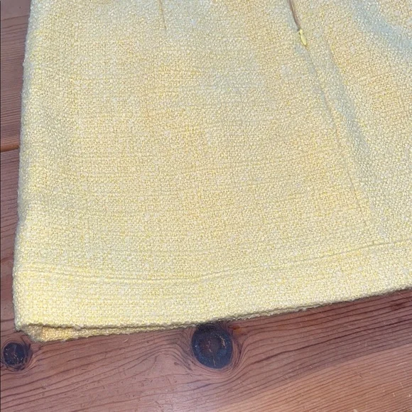 J. Crew Sunny Yellow A-Line Wool Blend Mini Skirt - Picture 9 of 12